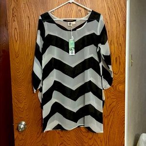 Chevron Sheer Coverup